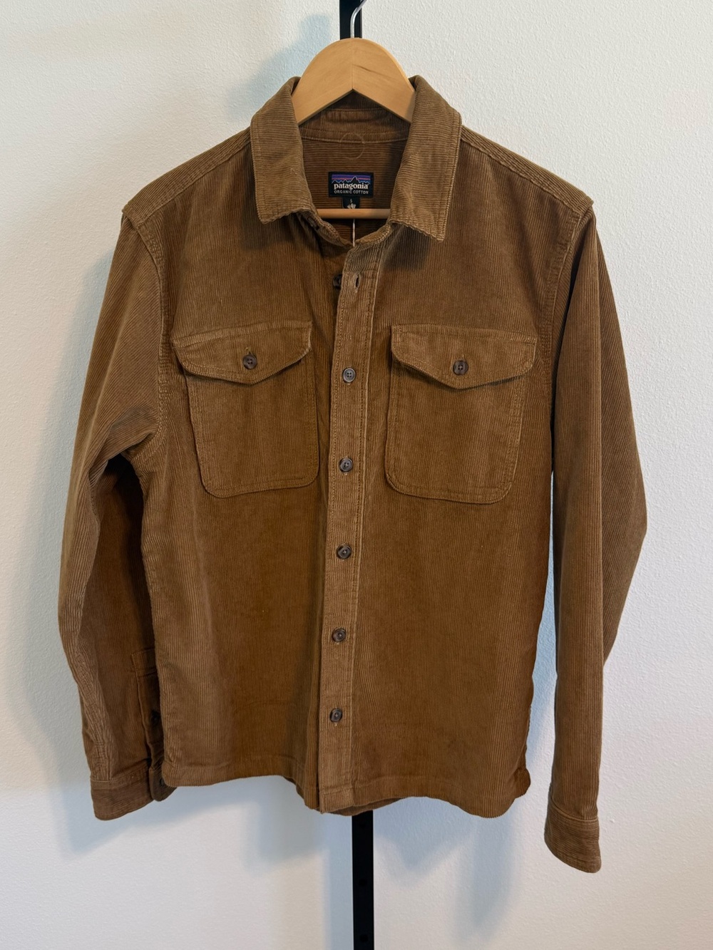 NWT Patagonia Brown Corduroy Organic Cotton shirt Jacket Mens Sm Gorpcore Casual